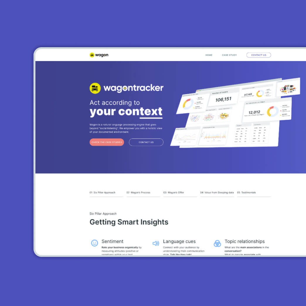 Wagon website display