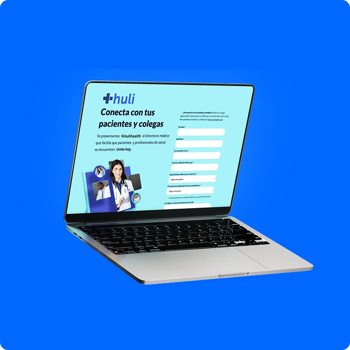a laptop using huli